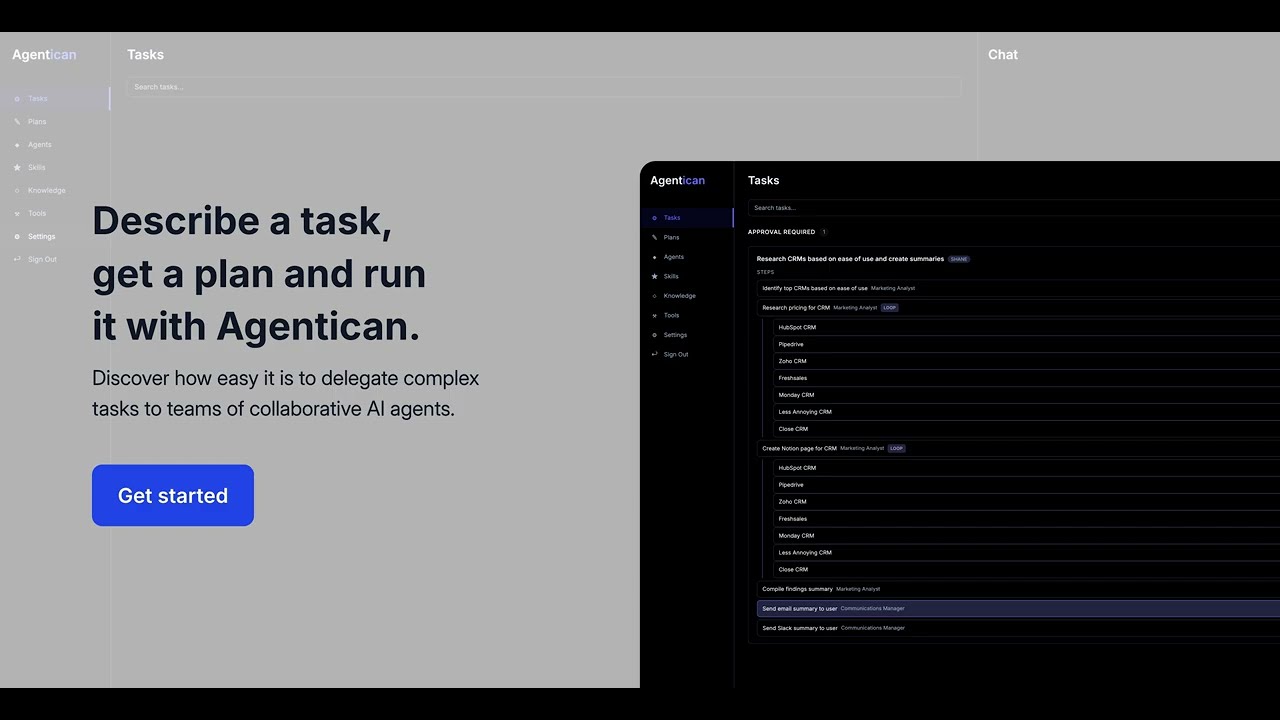 Agentican demo video
